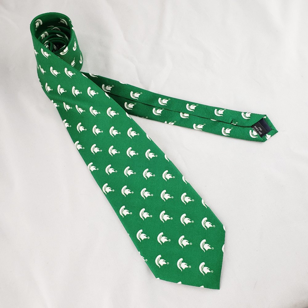 Michigan State Spartans 100% Silk Tie